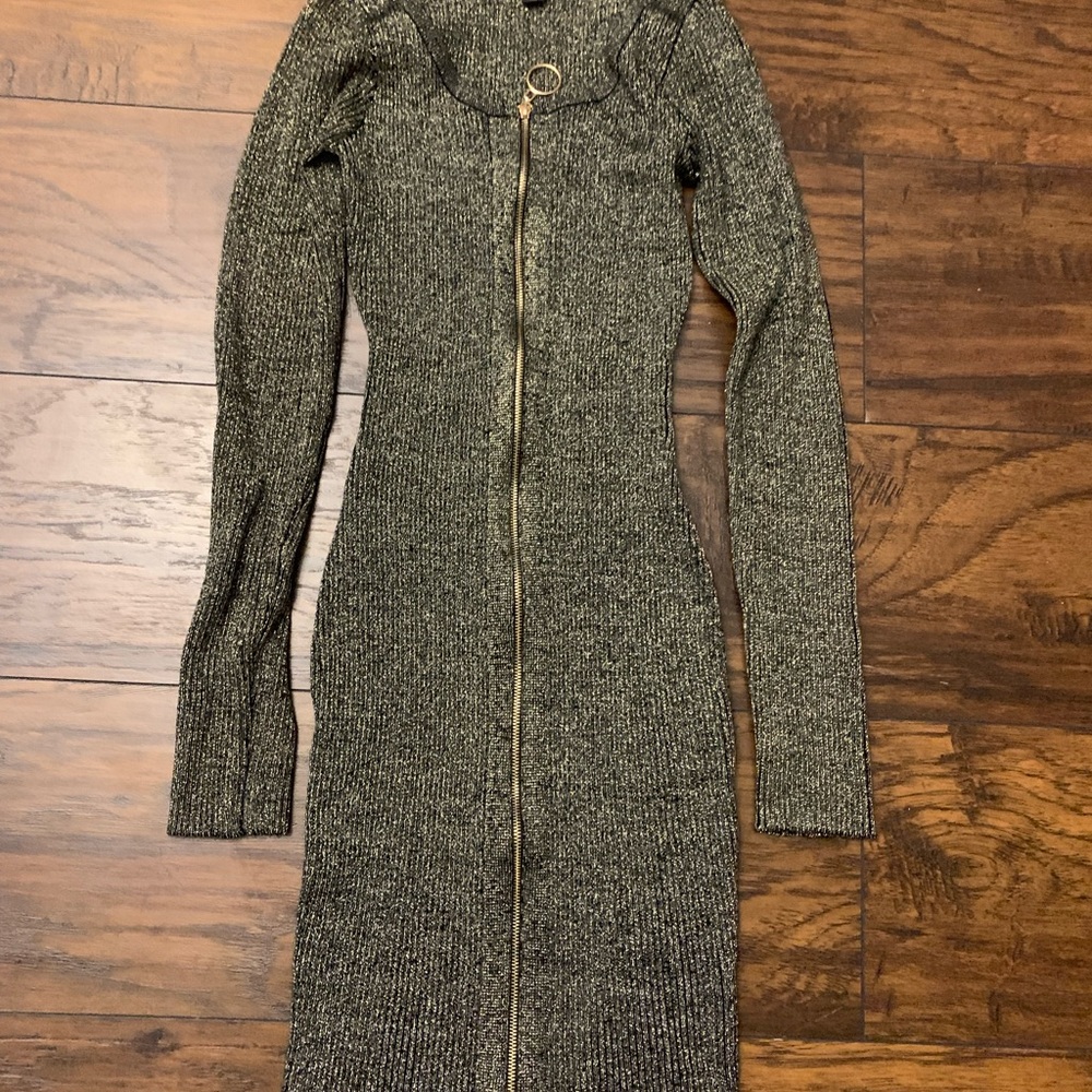 Metallic Bodycon Dress